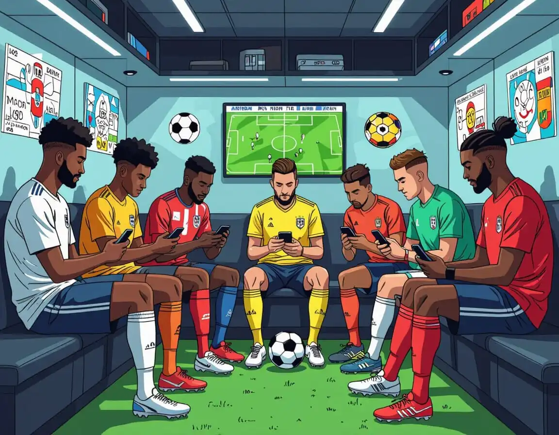 Players reading whatsapp