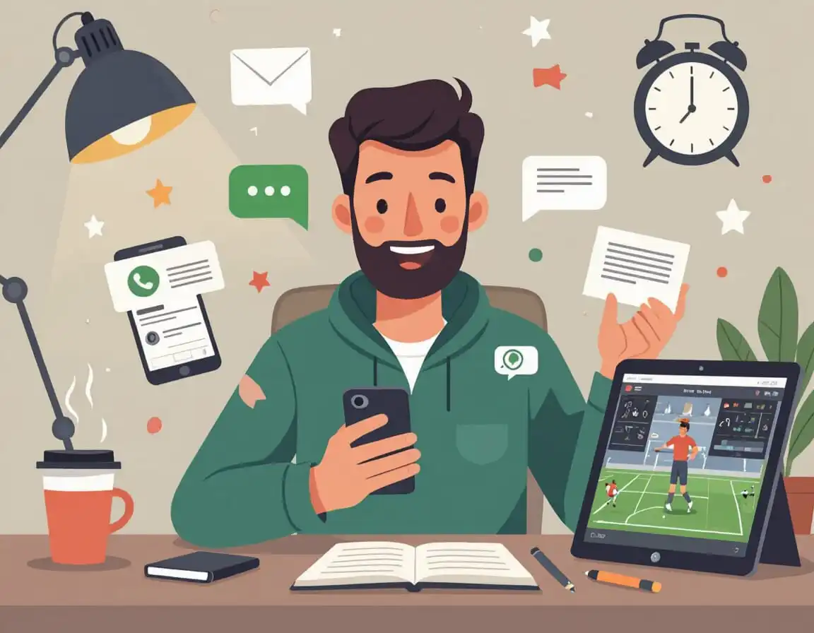 Coach writing whatsapp